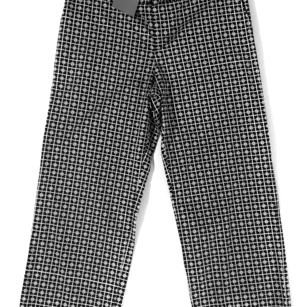 Tommy Bahama Black and Blue Plaid Capri Pants